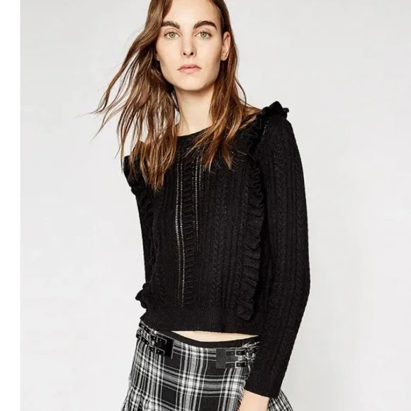 The Kooples Ruffled Sweater - Picture 1 of 9